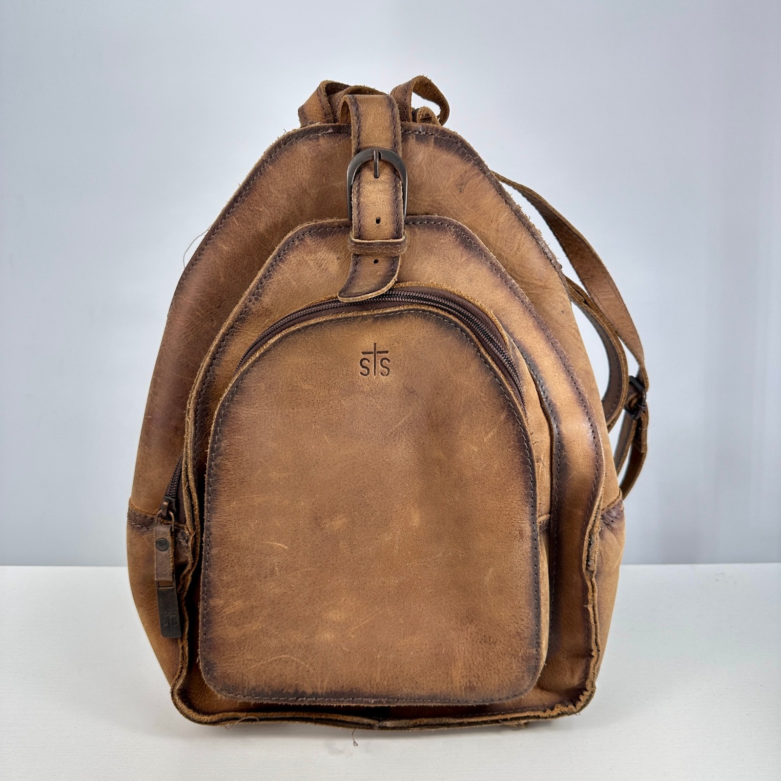 Sts Ranchwear Baroness Leather Backpack Tornado Brown Nature Neutral Hippie
